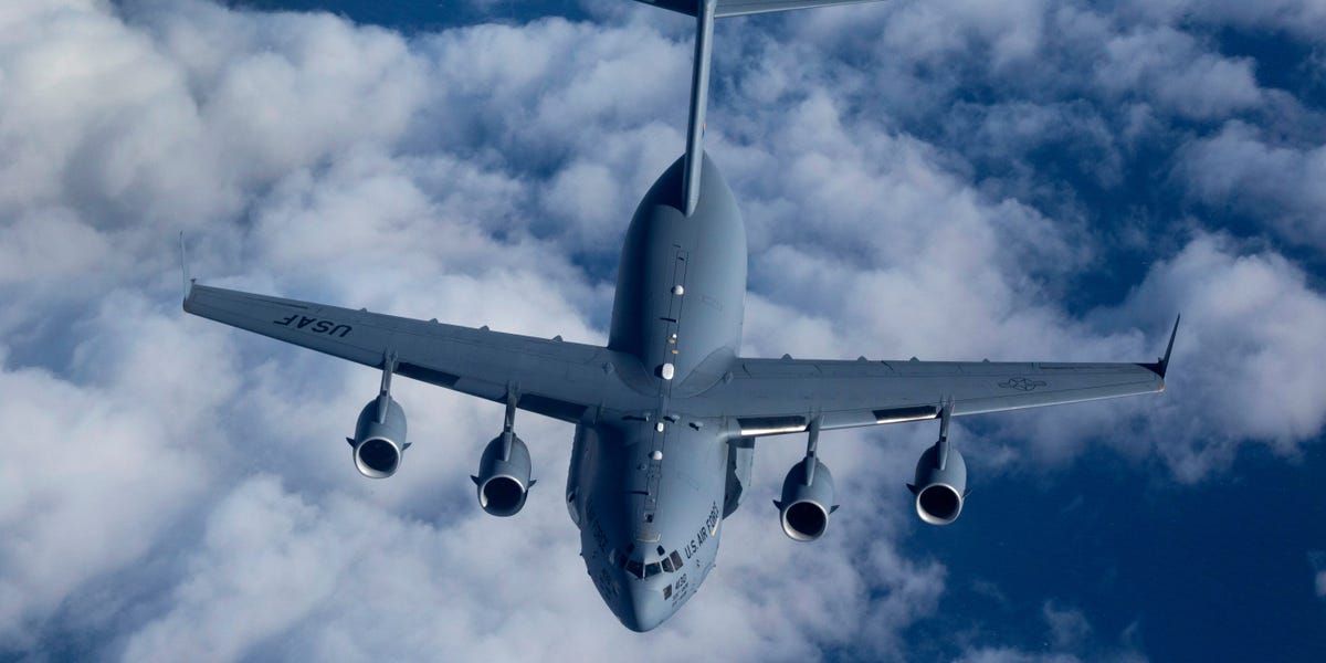 The US Air Force is paid handsomely for the C-17 bathroom soap dispenser